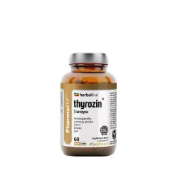 Thyrozin tarczyca Herballine 60 kaps. PharmoVit Brahmi  Lukrecja Żeń-szeń Jod Morszczyn