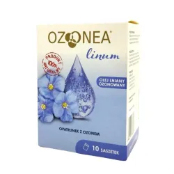 Ozonea linum 10 saszetek (10x1,5ml) Opatrunek z ozonem olej lniany ozonowany