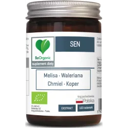 Sen 100 tabl. BeOrganic melisa waleriana chmiel koper Melissa officinalis L. Valeriana officinalis L