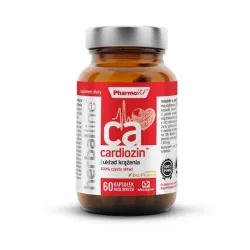 Cardiozin herballine 60 kaps. PharmoVit układ krążenia pieprz czarny BioPerine ekstrakt z głogu winogrona miłorząb japoński