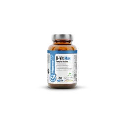 B-Vit Max Complex Active 60 kaps. PharmoVit metylokobalamina D-biotyna ryboflawina D-pantotenian wapnia L-metylofolian wapnia