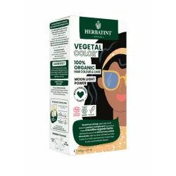 Farba do Włosów Herbatint Vegetal Color 100% ORGANIC Moonlight Power- Intensywny Czarny
