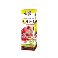 Olej z pestek granatu naturalny 50ml Etja kwas cytrynowy kwas jabłkowy kwas punikowy granatowiec właściwy Punica granatum