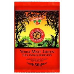Yerba Mate Green MAS ENERGIA GUARANA 50g yerba herbata yerba Ilex paraguariensis guarana mięta nagietek chaber bławatek