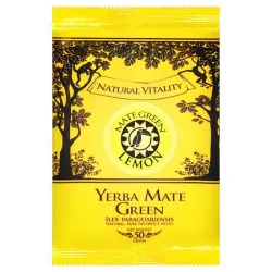 Yerba Mate Green LEMON 50g yerba herbata yerba Ilex paraguariensis trawa cytrynowa skórka cytryny nagietek