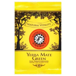 Yerba Mate Green ENERGY 50G yerba herbata yerba Ilex paraguariensis camu camu kolendra skrzyp polny żeń-szeń