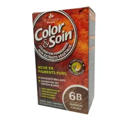 Trwała farba Color & Soin brąz kakao 6B