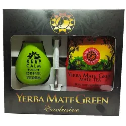 Zestaw Yerba Mate Green Mate MAS ENERGIA GUARANA 400g + bombilla + matero