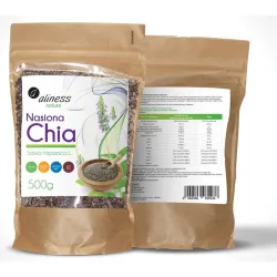 Nasiona Chia – 500 g Aliness Nasiona szałwii hiszpańskiej (Salvia hispanica)