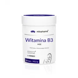Witamina B3 MSE Mitopharma Dr. Enzmann 180 kaps. 50 mg niacyny skuteczna witamina B3