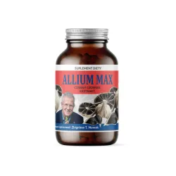 Allium max 60 kaps. preparat opracował Zbigniew T. Nowak czarny czosnek Allium sativum