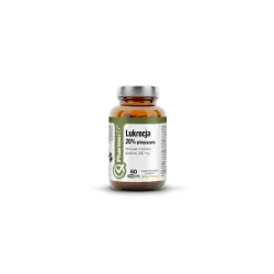 Lukrecja 20% glicyryzyny 60 kaps. ekstrakt z lukrecjo gładkiej 260mg PharmoVit lukrecja gładka Glycyrrhiza glabra BioPerine