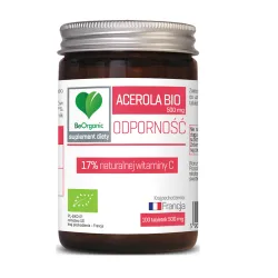 Acerola Bio 500mg 100 tabletek BeOrganic Medicaline witamina C Malpigia granatolistna Malpighia glabra