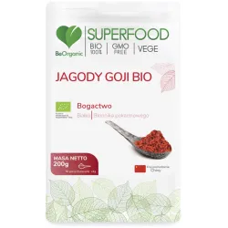 Jagody Goji bio 200g BeOrganic Lycium barbarum