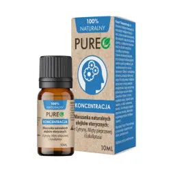 Olejek eteryczny Koncentracja 10ml Pureo mieszanka naturalnych olejków eterycznych z cytryny mięty pieprzowej eukaliptusa