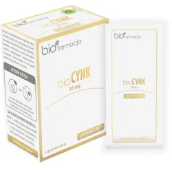 BIO Cynk 30mg premium 20 saszetek bioFarmacja cynk pozyskany z Morza Martwego