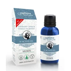 Olejek eteryczny N-Active Oil Spokój 20ml Optima Natura mieszanka olejków kwiatów lawendy liści melisy trawy cytrynowej