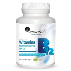 Aliness Witamina B12 Methylcobalamin 950 µg – 100 kapsułek vege