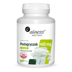 Podagrycznik Aliness 400 mg 100 kapsułek vege – ekstrakt 10:1 Aegopodium podagraria L.