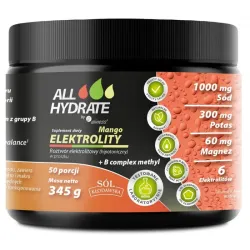 Elektrolity Mango + B‑Complex Methyl 345 g ALLHydrate Aliness – sód potas magnez wapń fosfor + witaminy B