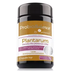 ProbioBalance Lactobacillus plantarum LP01 30 kapsułek Aliness – prebiotyk Fibregum, babka lancetowata