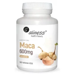 Maca 600 mg 100 tabletek Aliness – ekstrakt z korzenia maca Lepidium meyenii