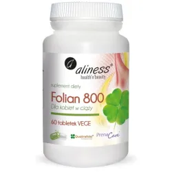 Folian 800 dla kobiet w ciąży 800 mcg 60 tabletek Aliness – aktywna forma folianu