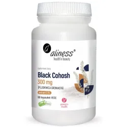 Black Cohosh 300 mg Pluskwica Groniasta 90 kapsułek Aliness – Cimicifuga racemosa