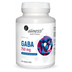GABA 100 tabletek Aliness – kwas gamma‑aminomasłowy (Gamma‑aminobutyric acid)