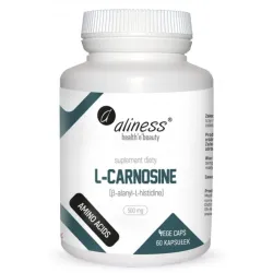 L‑Carnosine 500 mg 60 kapsułek Aliness – L‑karnozyna, β‑alanylo‑L‑histydyna