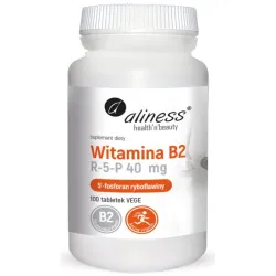 Witamina B2 R‑5‑P 40 mg 100 tabletek Aliness – ryboflawina 5’-fosforan